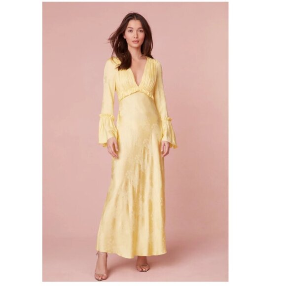 LoveShackFancy Dresses & Skirts - NWT LoveShackFancy Kalona Silk Jacquard Maxi Dress